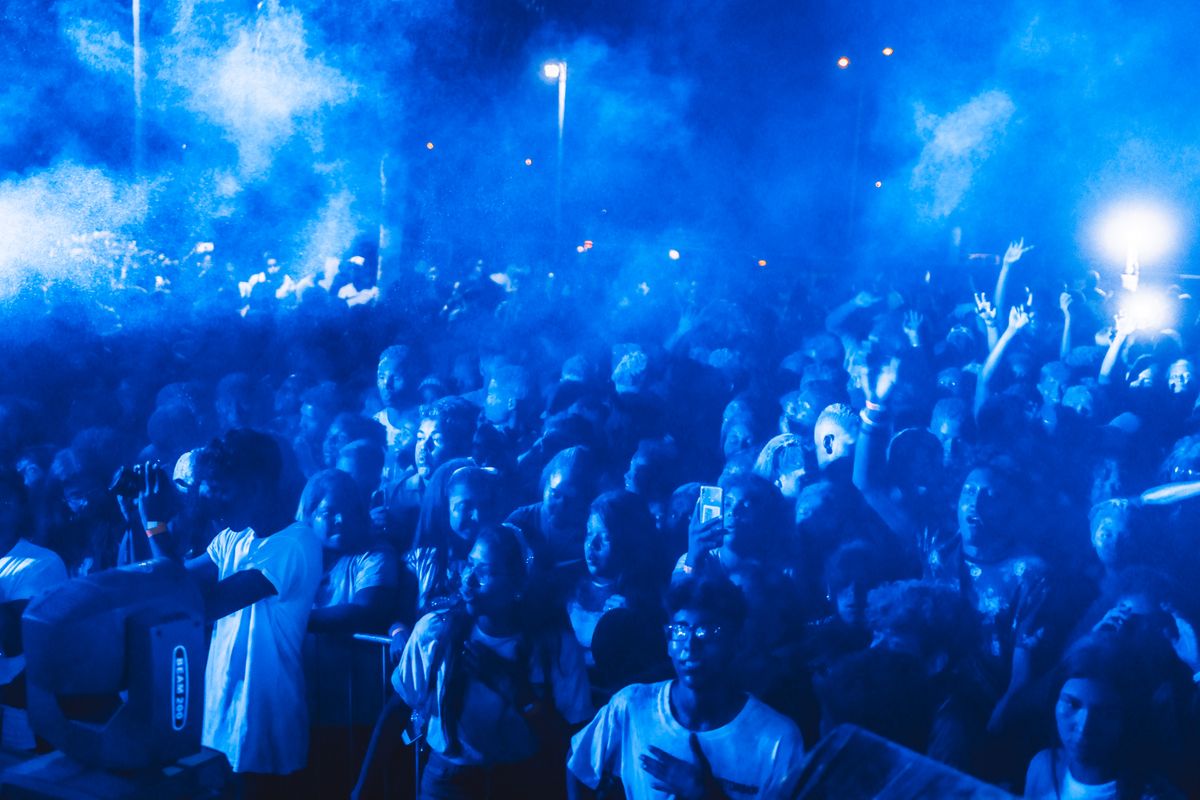 Real audience at a live event